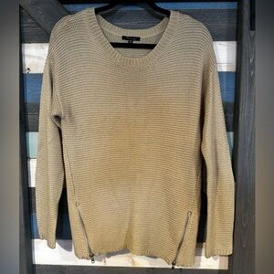 Timing Women's Tan Crew Neck Sweater
